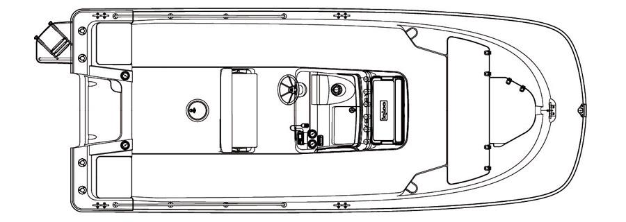 Layout Boston Whaler 210 Montauk