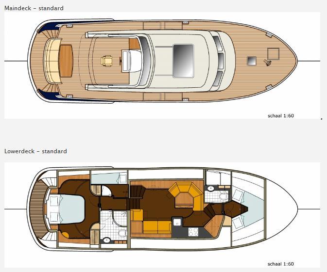 Layout Boarncruiser 50 Retro Line Aft Cabin