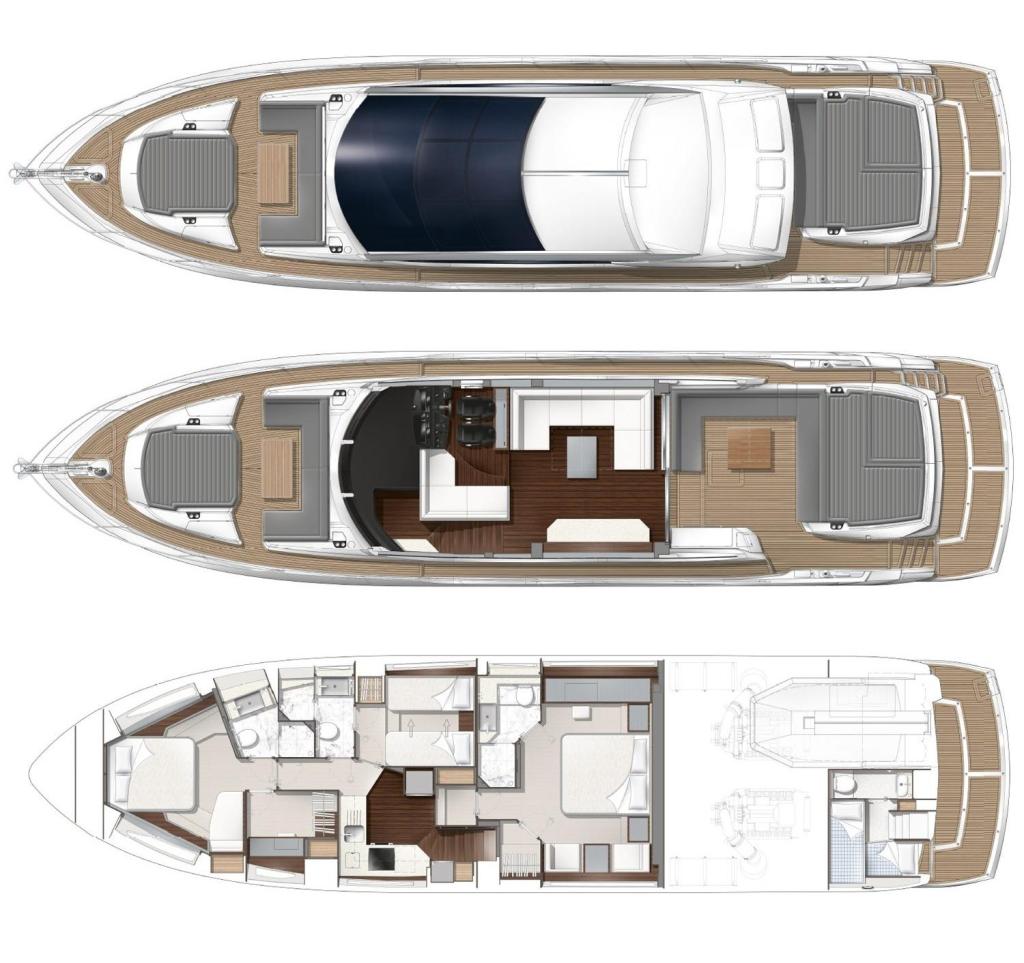mise en page Sunseeker Predator 74
