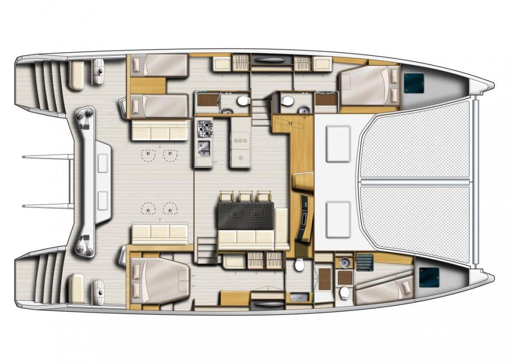 Layout Catana 53