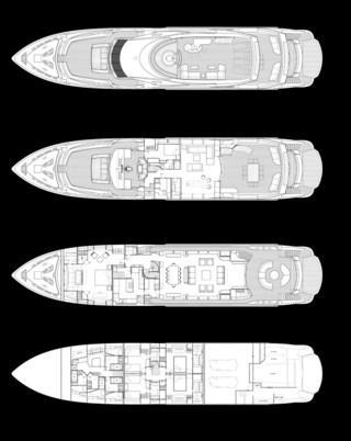 Layout Sunseeker Yacht 131