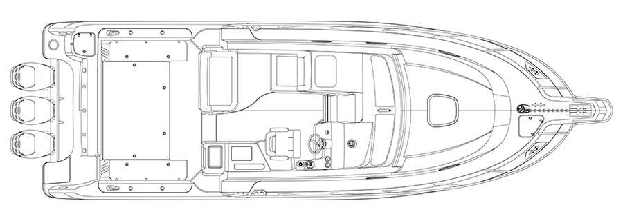 Layout Boston Whaler 345 Conquest Pilothouse