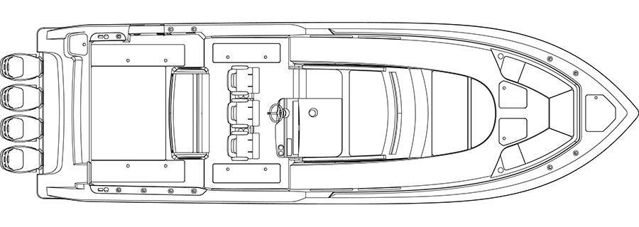 mise en page Boston Whaler 420 Outrage