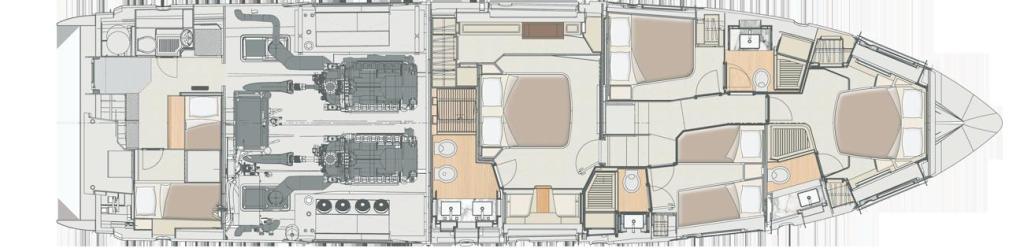 Layout Azimut Flybridge 72