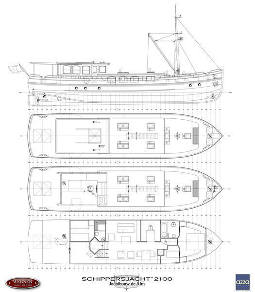 Layout Alm Skipper Yacht 2150