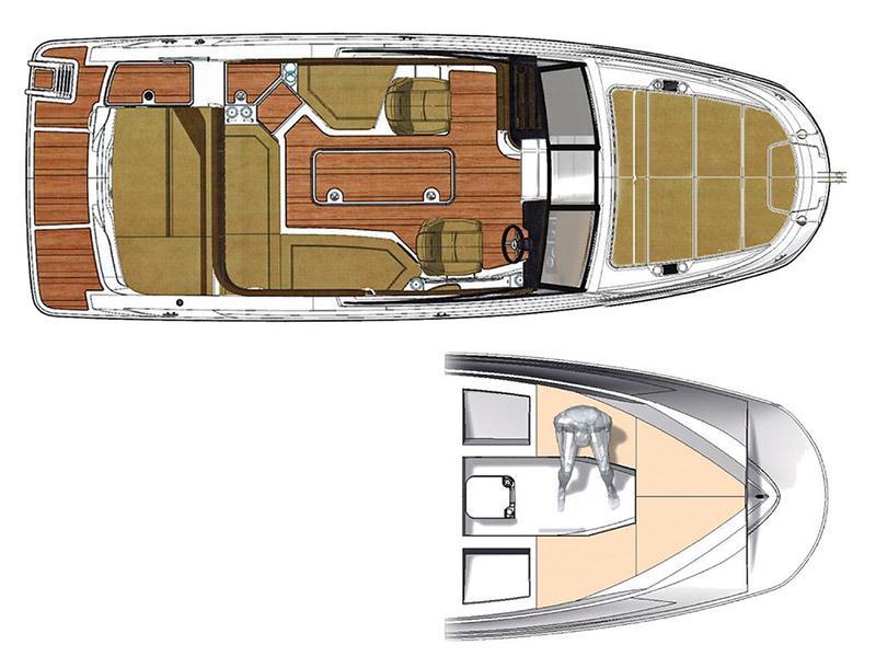Layout Sea Ray Sunsport 230