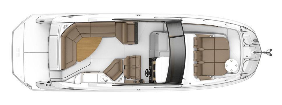 mise en page Sea Ray Sport Cruiser 320 Sundancer