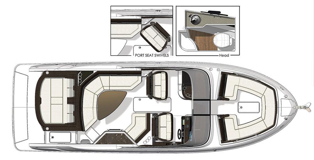 mise en page Sea Ray Sport Boat 310 SLX