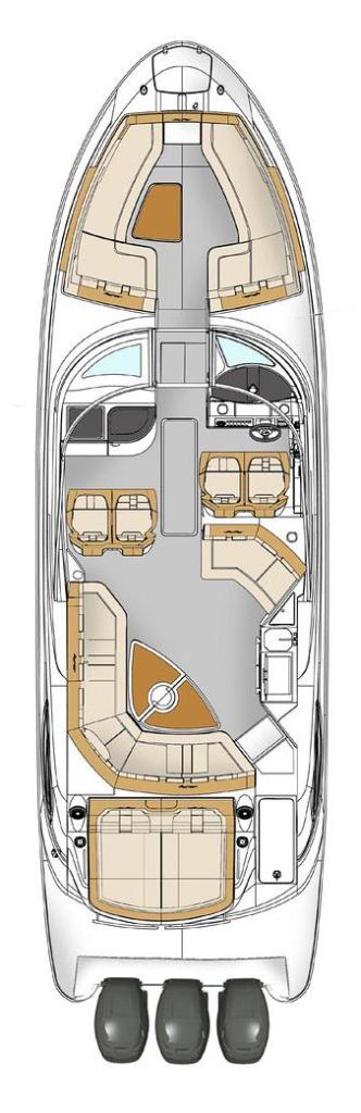 mise en page Sea Ray Sport Boat 350 SLX OB
