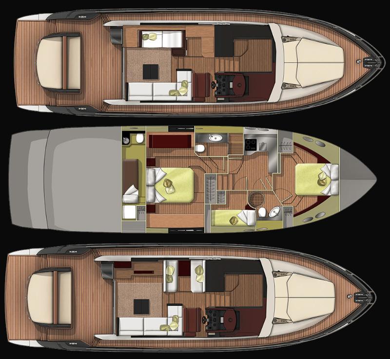 Layout Sessa Yacht C 54