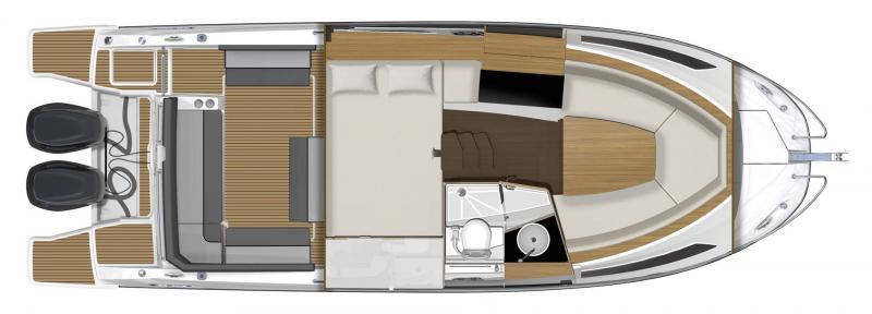 Layout Jeanneau Cap Camarat WA 9.0