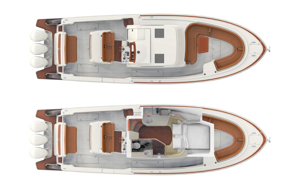 Layout Hinckley Sport Boat 40C