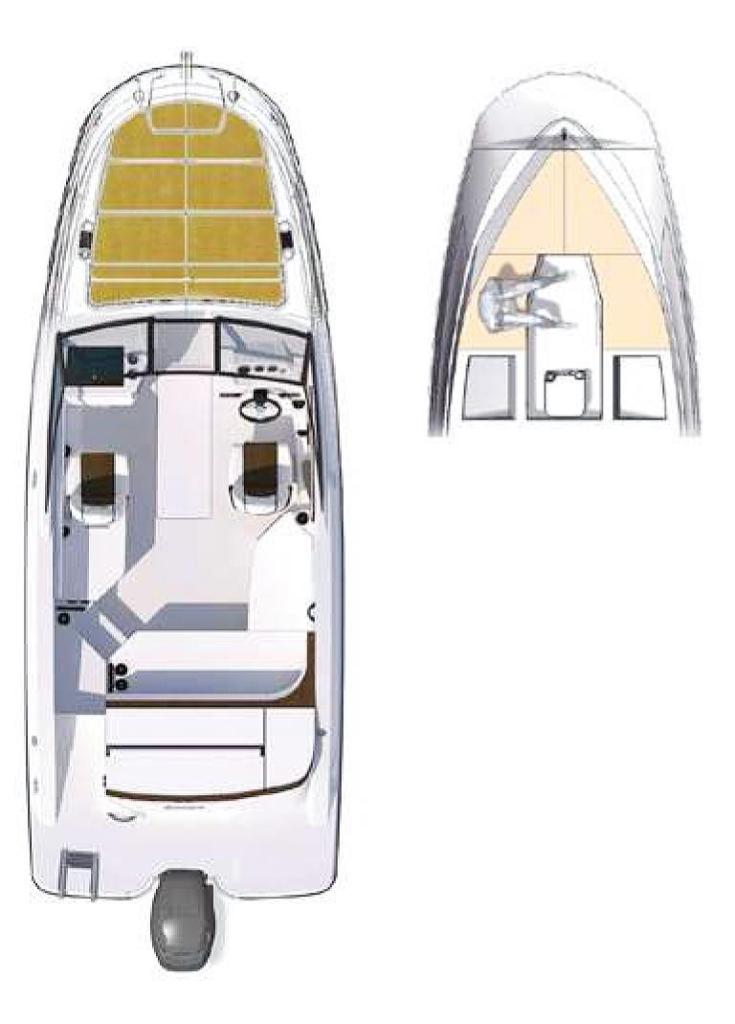 Layout Sea Ray Sunsport 230 OB