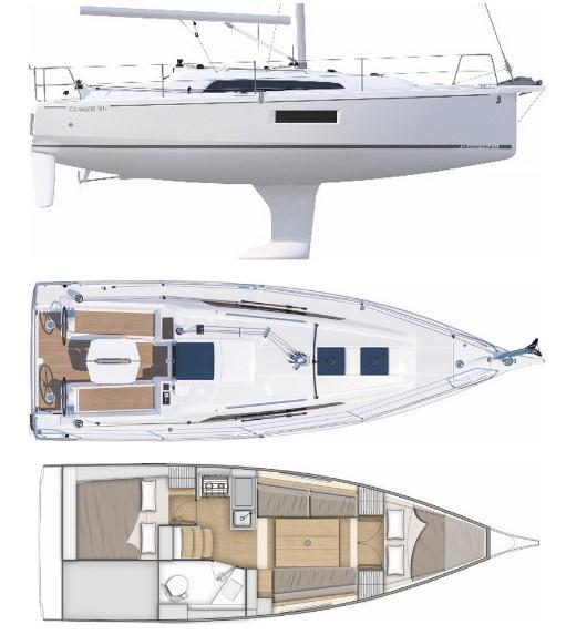 Layout Bénéteau Oceanis 30.1