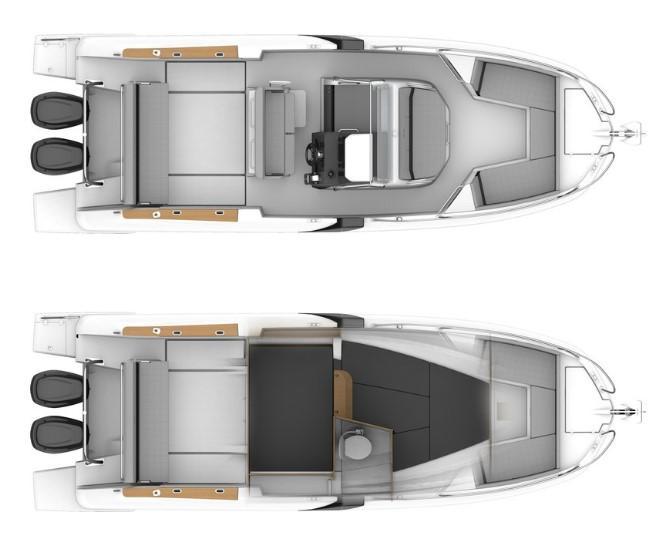 Layout Bénéteau Flyer 8 SPACEdeck