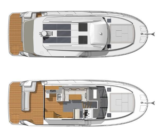 Layout Bénéteau Swift Trawler 41 Sedan