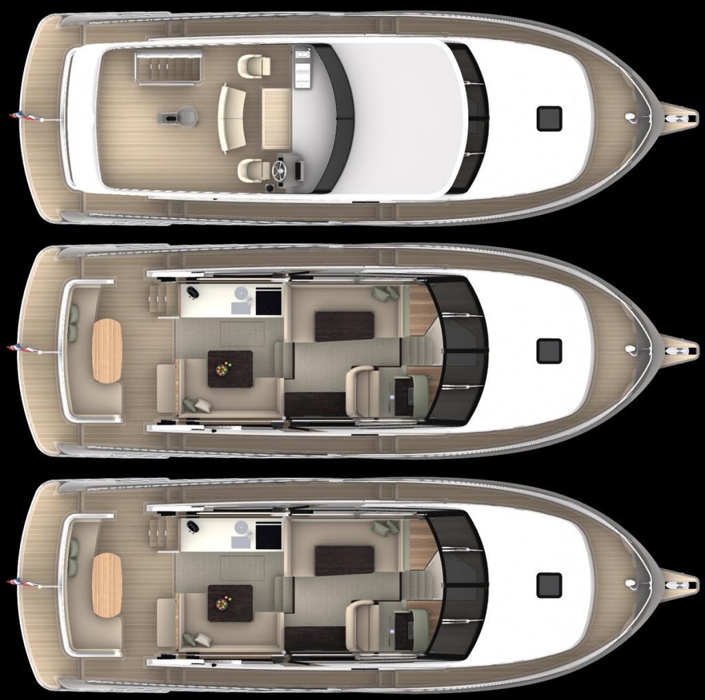 Layout Boarncruiser 46 Traveller Sedan Flydeck