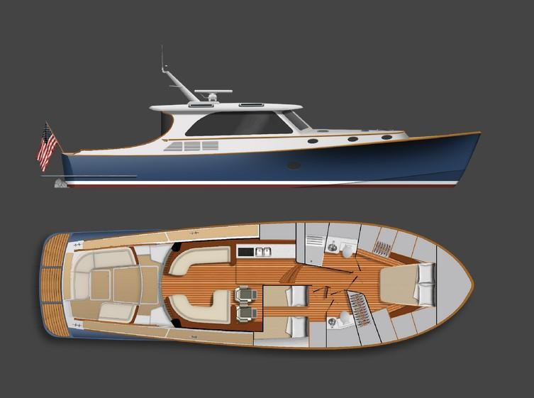 Layout Hinckley Talaria 48 MK II