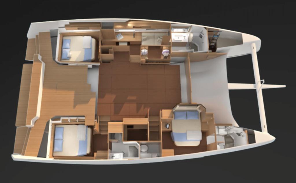mise en page Dufour 48 Catamarans