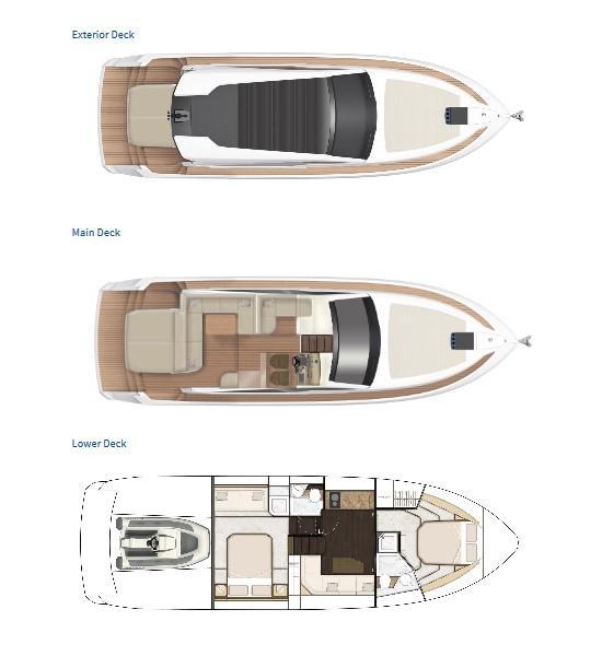 Layout Fairline Targa 45 Open