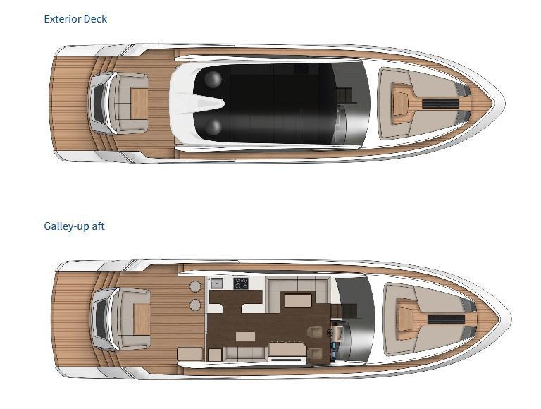 Layout Fairline Targa 65 GT