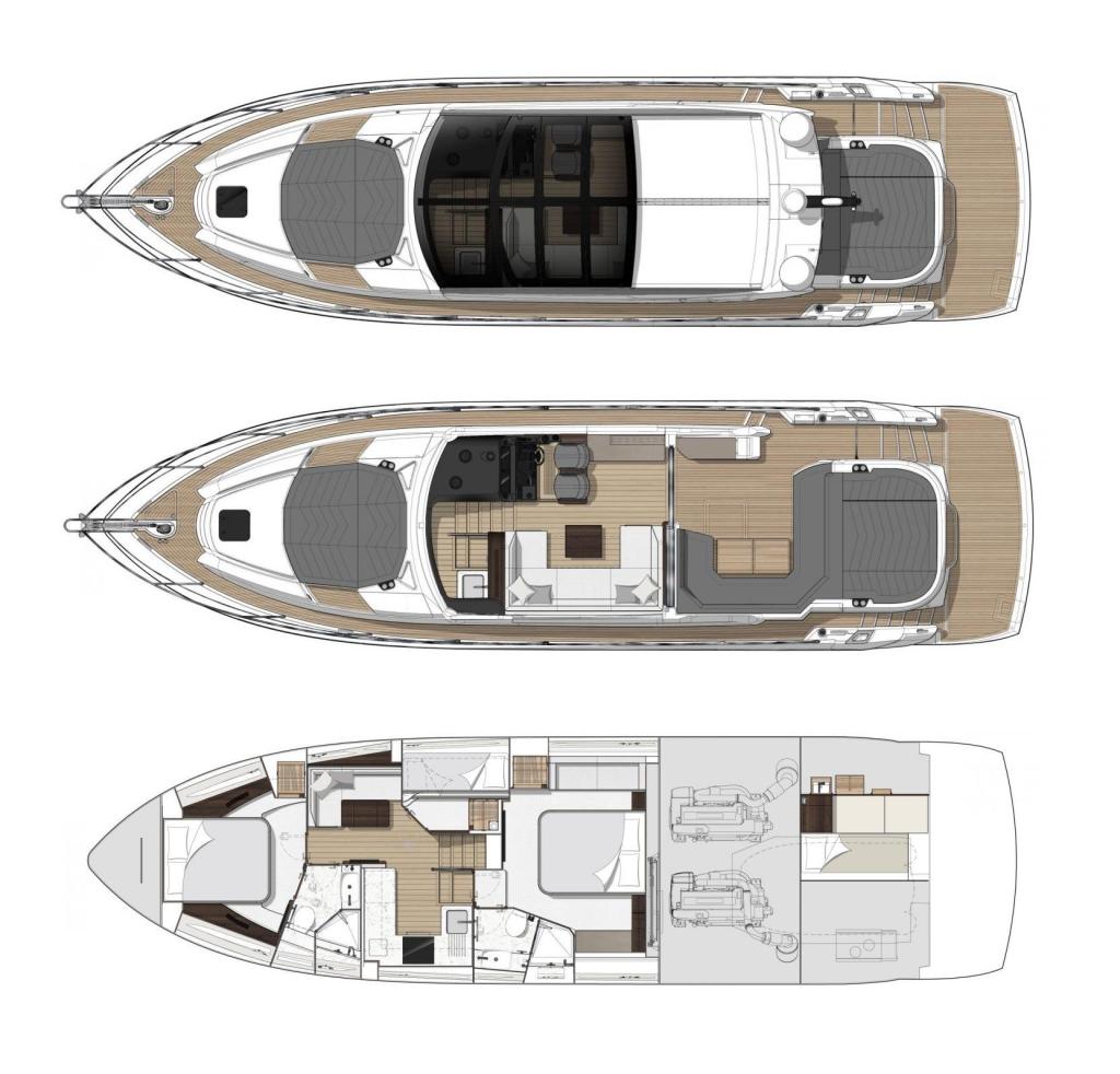 Layout Sunseeker Predator 60 EVO
