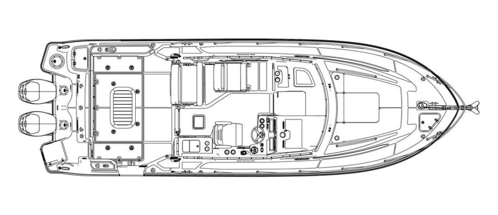 Layout Boston Whaler 325 Conquest Pilothouse