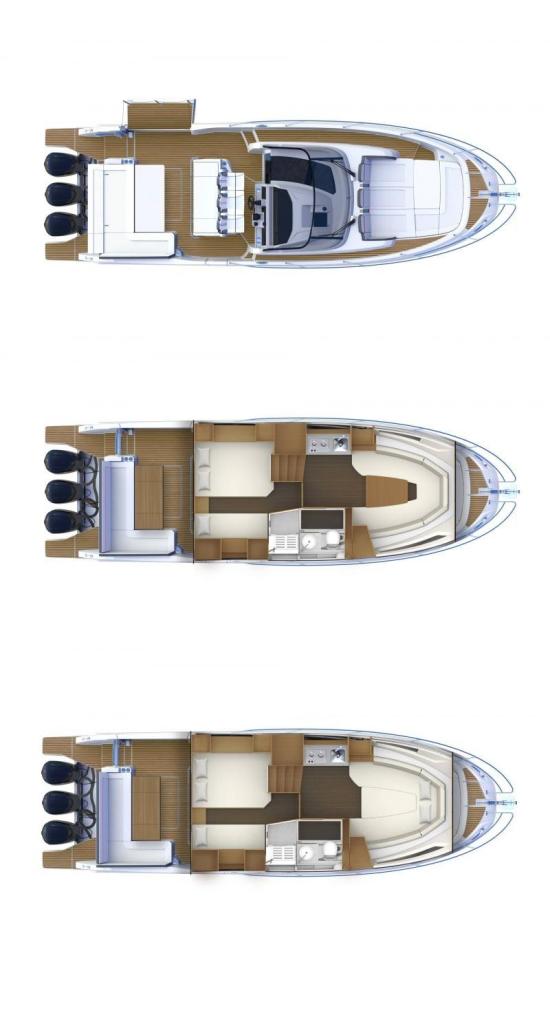 Layout Jeanneau Cap Camarat WA 12.5
