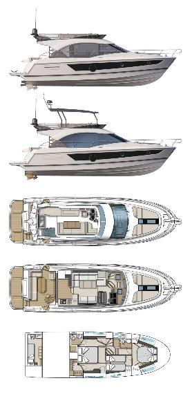 Layout Bénéteau Monte Carlo 52