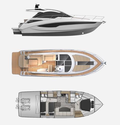 mise en page Galeon 405 HTS