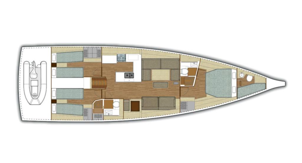 Layout X-Yachts X5 6