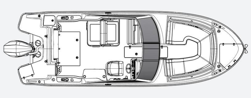 Layout Boston Whaler 240 Vantage