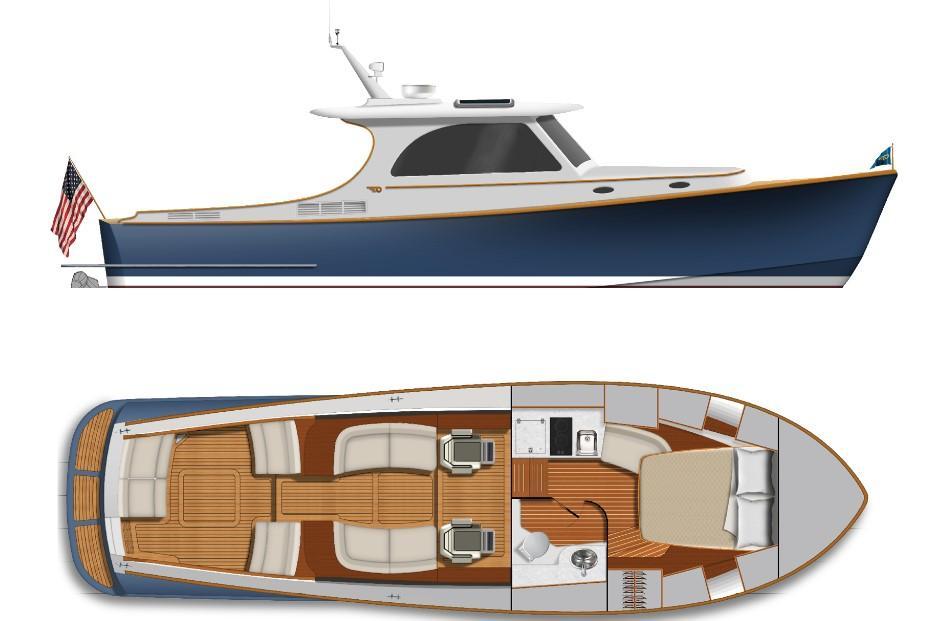 Layout Hinckley Picknic Boat 37 S