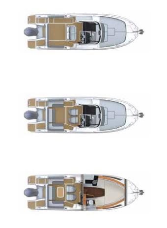 mise en page Jeanneau Cap Camarat WA 7.5 S3