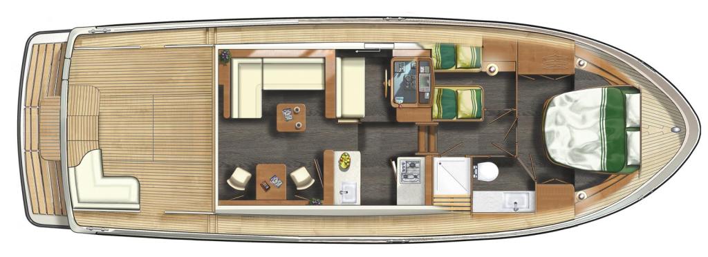 Layout Linssen 40 SL Sedan