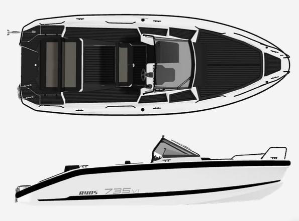 Layout Ryds 735 VI Inboard