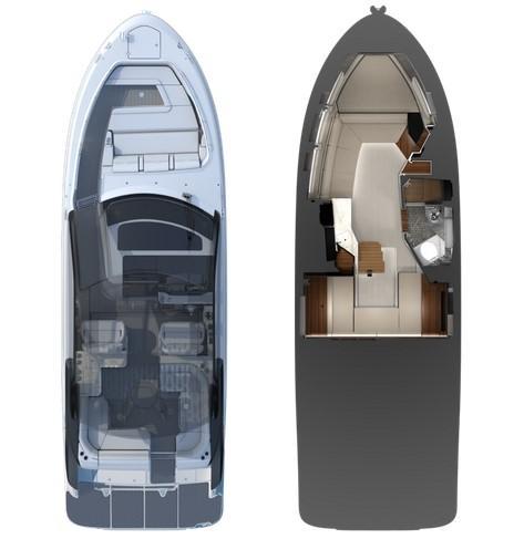 mise en page Sea Ray Sport Cruiser 370 Sundancer