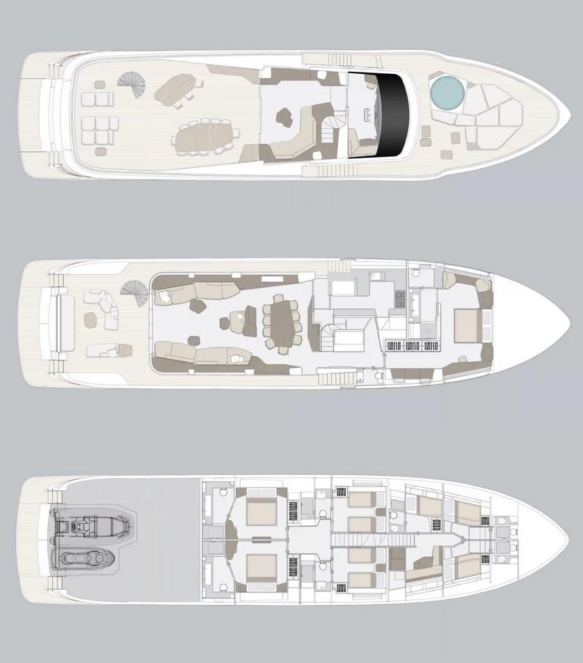 Layout Azimut Magellano 30M