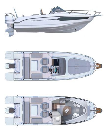 Layout Beneteau Flyer 8 SUNdeck