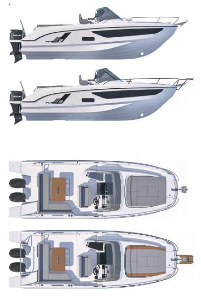 Layout Beneteau Flyer 9 SUNdeck