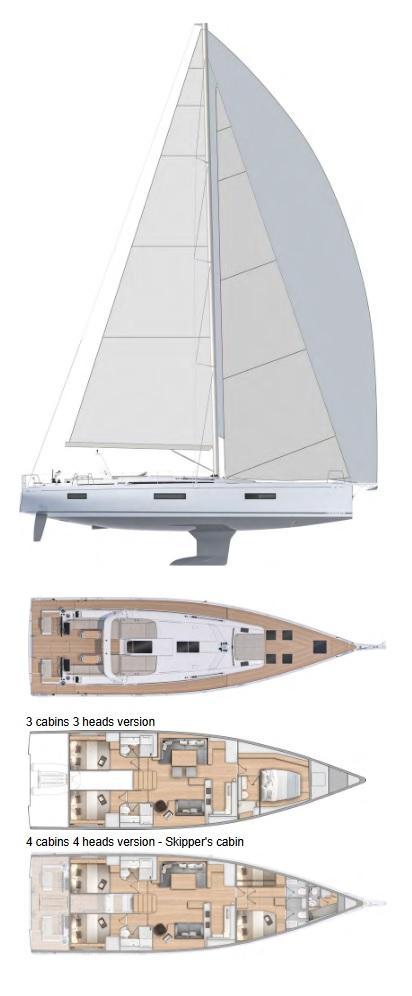 Layout Beneteau Oceanis 60