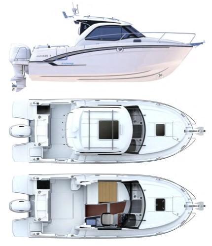 Layout Beneteau Antares 7 Fishing