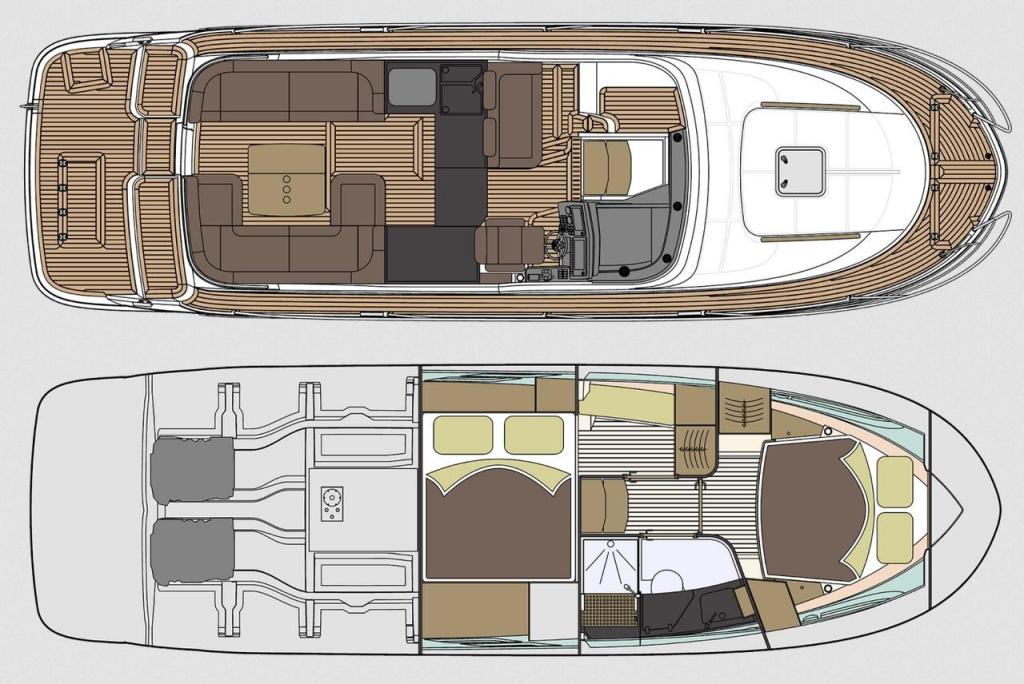 Layout Marex 360 Cabriolet Cruiser