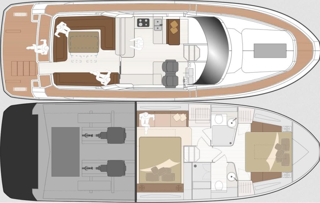 Layout Marex 440 Gourmet Cruiser