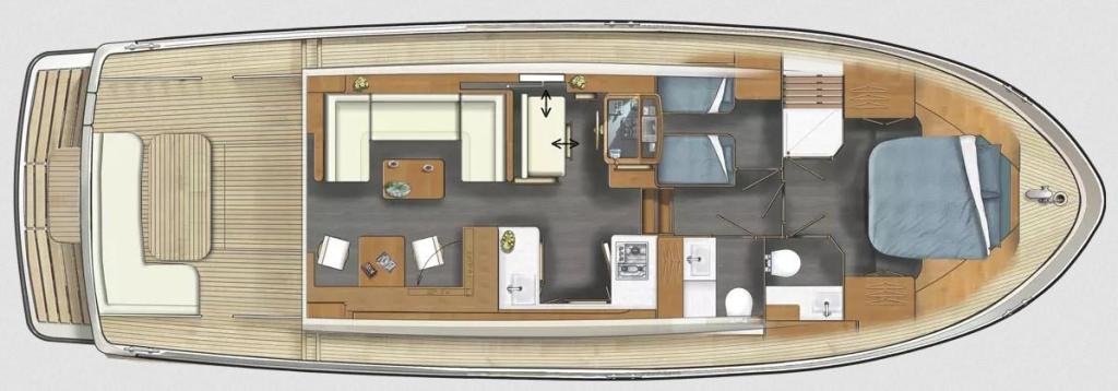 Layout Linssen 45 SL Sedan