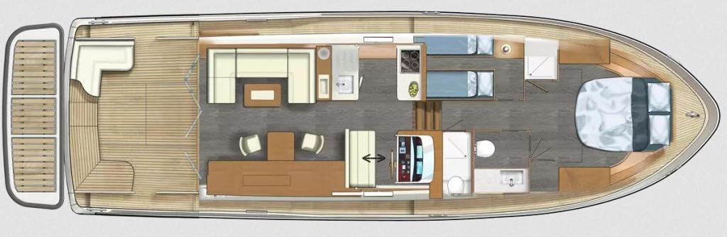 Layout Linssen 50 SL Sedan Variodeck