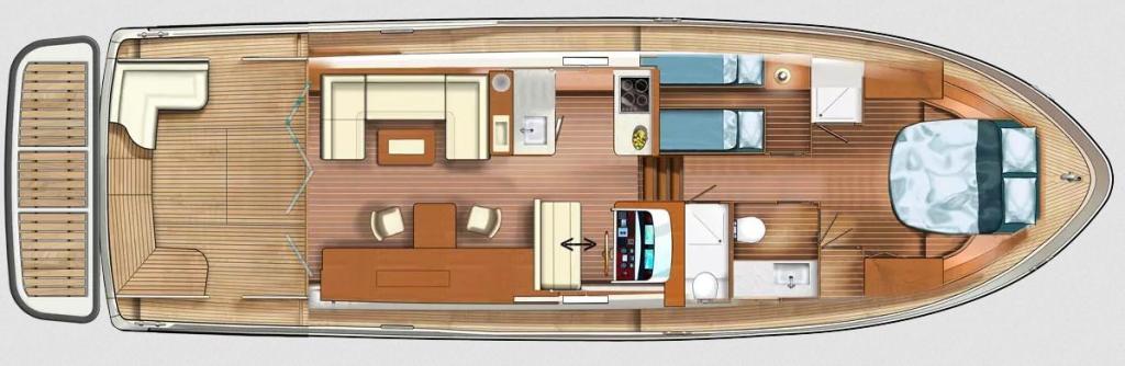 Layout Linssen Grand Sturdy 500 Sedan Variodeck