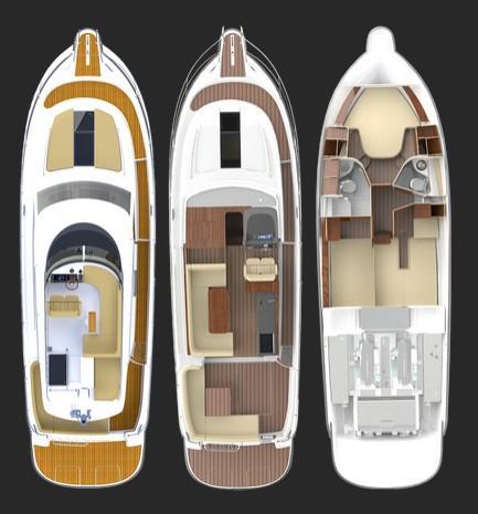 Layout Nimbus 405 Flybridge