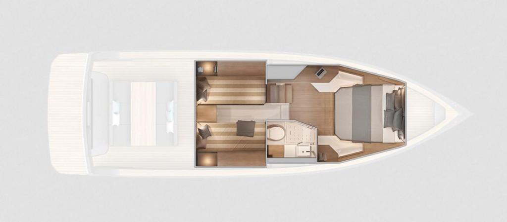 mise en page Pardo Yachts P38