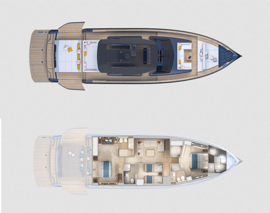 mise en page Pardo Yachts P75